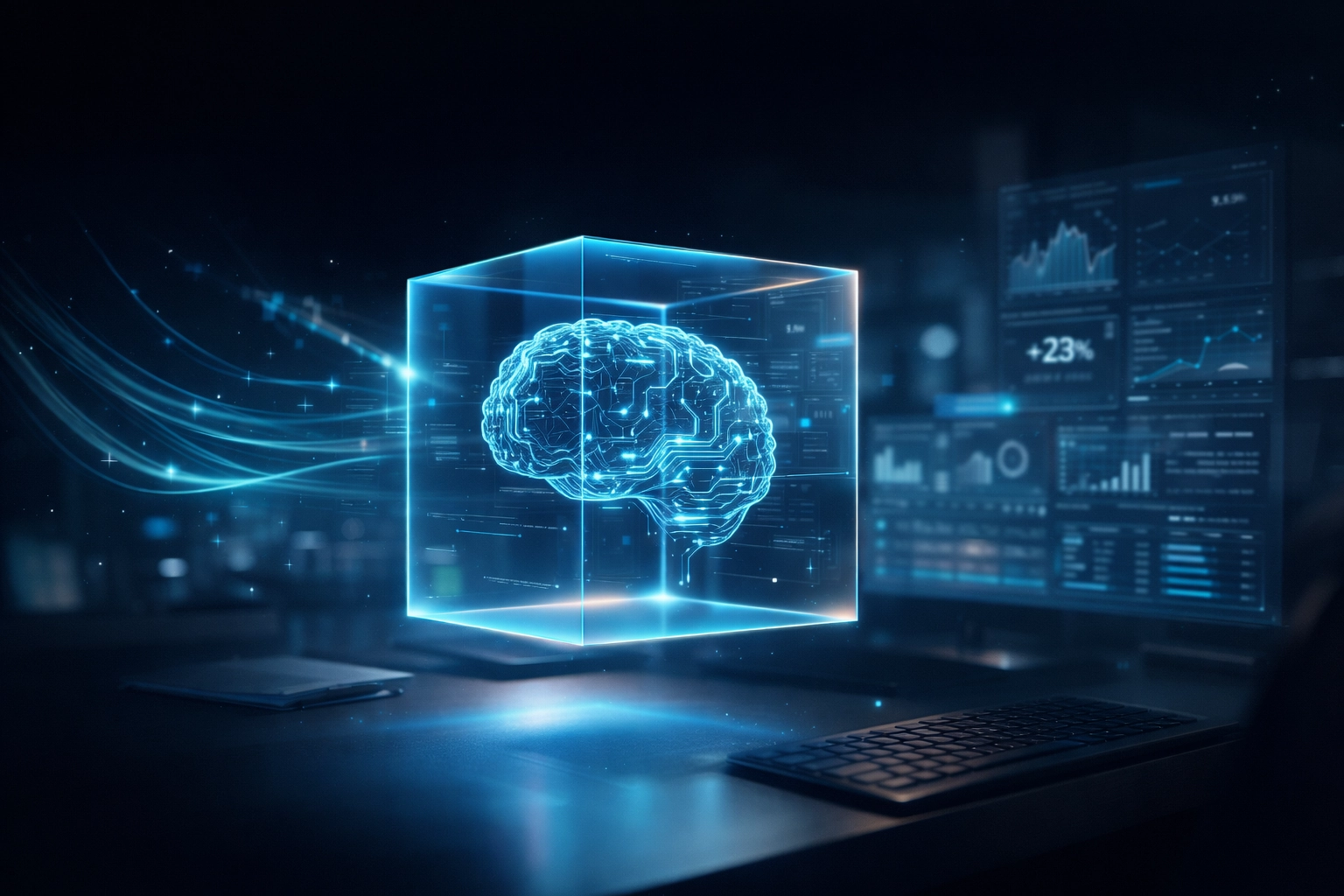 AI dashboard visualization
